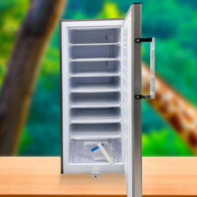 Congélateur Elactron Vertical 8 Tiroirs PLAQ ALU Silver EL-180