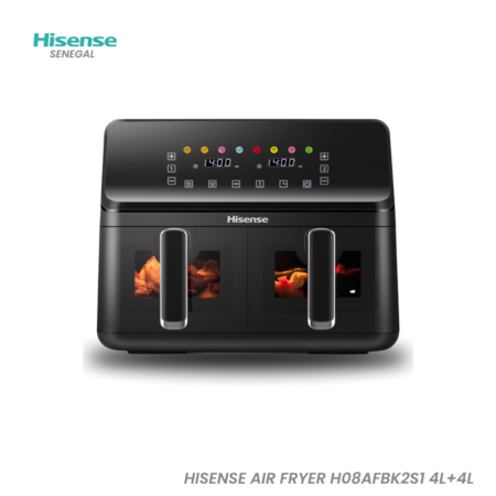 HISENSE AIR FRYER H08AFBK2S1 4L+4L