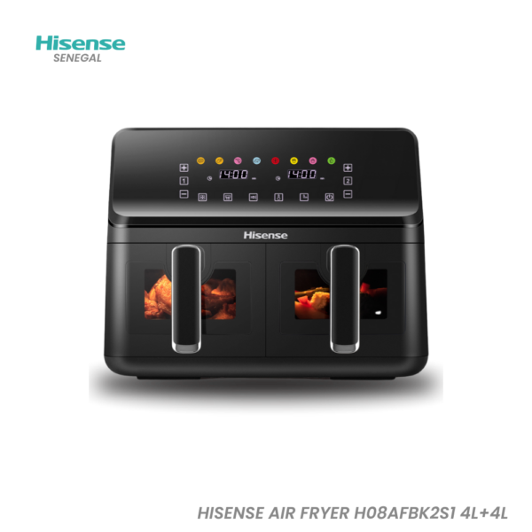 HISENSE AIR FRYER H08AFBK2S1 4L+4L