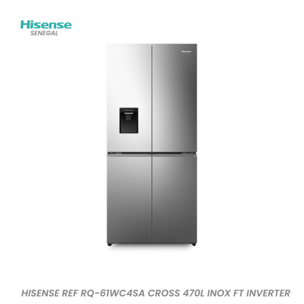 HISENSE REF RQ-61WC4SA CROSS 470L INOX FT INVERTER