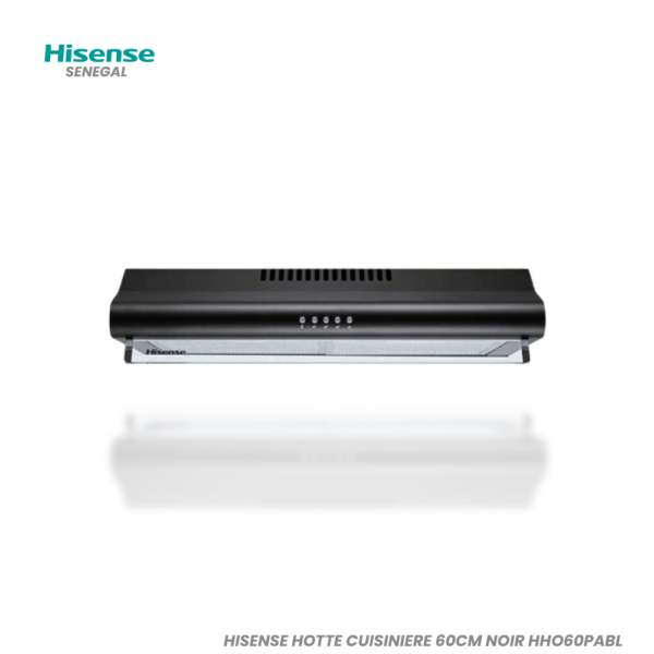 HISENSE HOTTE CUISINIERE 60CM NOIR HHO60PABL
