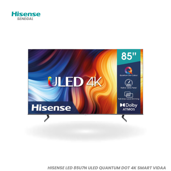 HISENSE TV 85U7N 4K SMART VIDAA