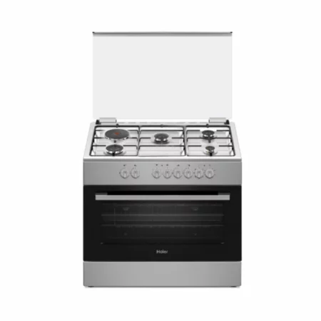 Cuisinière Haier Mixte 5 Feux 90X60 4F a Gaz 1Feux Electrique Inox