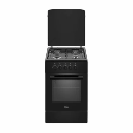 Cuisinière 4 feux Haier dimension 50×50 Noir 1040EGB