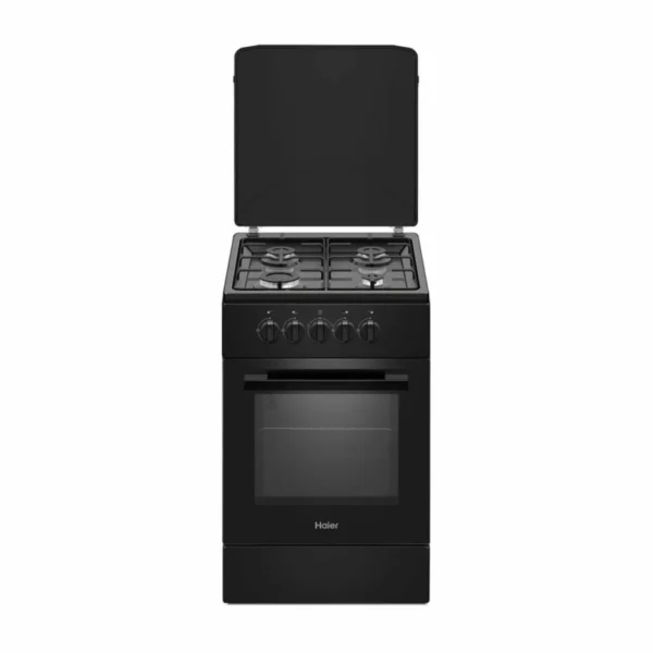 Cuisinière 4 feux Haier dimension 50×50 Noir 1040EGB