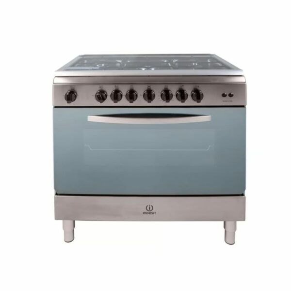 Cuisinière INDESIT 5 Feux 90×60 Inox BIM951EGS