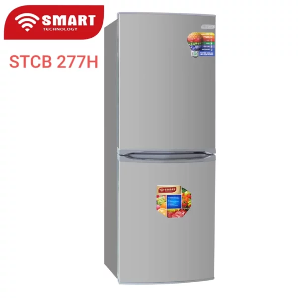 Réfrigérateur Smart Technology Combiné 3 Tiroirs Gris – STCB277H (186L)